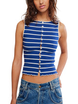 Free People Tilly Striped Tank - Navy Combo