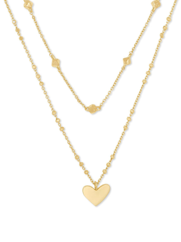 Kendra Scott Ari Heart Multi Strand Necklace - Gold