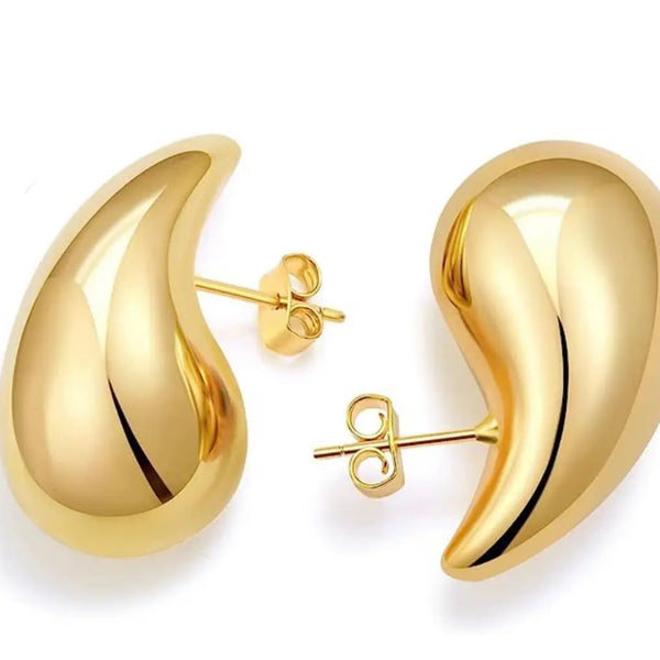 Sahira Elia Raindrop Earrings - Gold