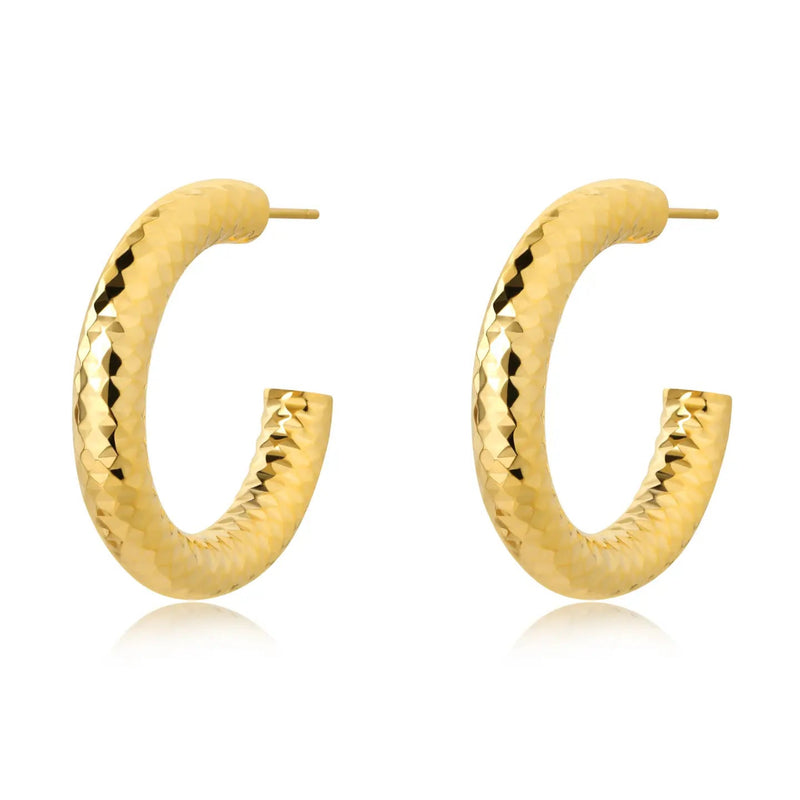 Sahira Madisen Hoop Earrings - Gold