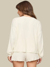 Z Supply Daydream Rib LS Top - Bone