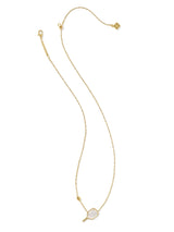 Kendra Scott Pickleball Short Pendant Necklace - Gold Ivory MOP