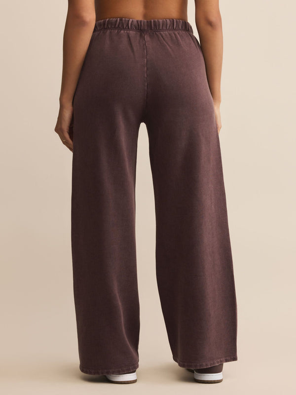 Z Supply Hunter Knit Pant - Chocolate Cherry