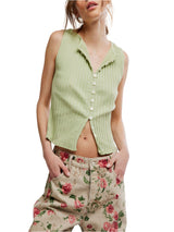 Free People Tilly Vest - Weeping Willow