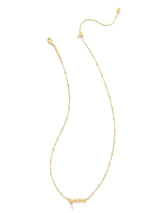 Kendra Scott Mama Script Pendant Necklace - Gold White Pearl