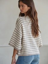 Garden Mornings Cardigan - Taupe Cream