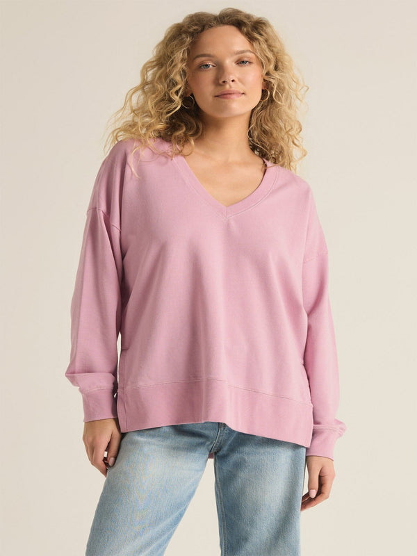 Z Supply Modern V - Neck Weekender - Sunset Mauve