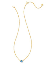 Kendra Scott Cailin Pendant Necklace - Gold Blue Violet Crystal