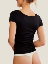 Free People Intimately FP Sunfade Clean Lines Baby Top - Black