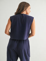 Stillwater Striped Top - Navy