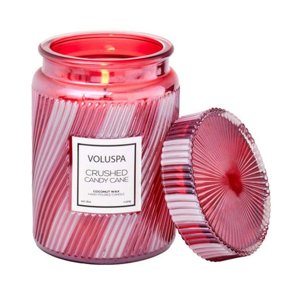 Voluspa Large Jar Candle - Crushed Candy Cane