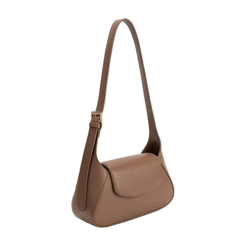 Melie Bianco Melody Recycled Vegan Shoulder Bag - Mocha