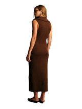 Deluc Paul Zip Up Knit Dress - Chocolate