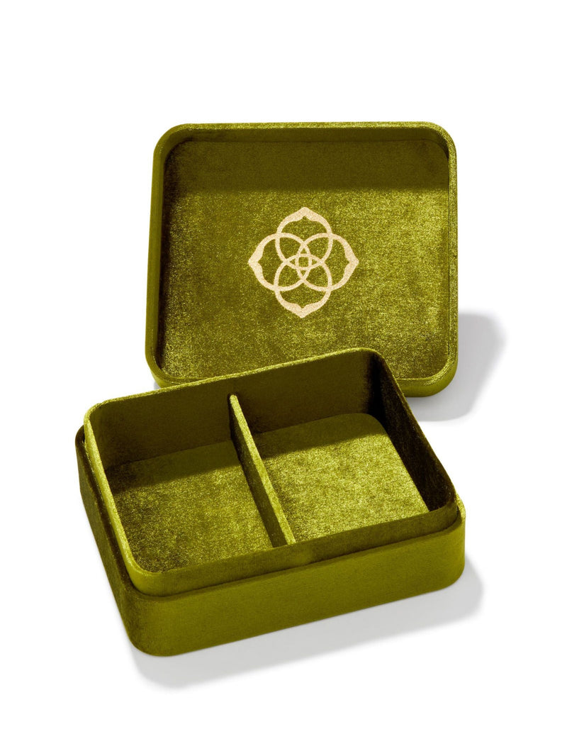 Kendra Scott Mattie Large Case - Peridot Velvet