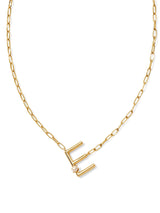 Kendra Scott Pearl Letter Short Pendent - Gold White Pearl