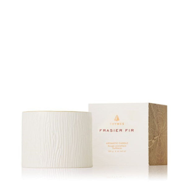 Thymes Petite Ceramic Poured Candle - Frasier Fir