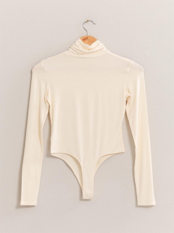 London LS Turtleneck Bodysuit - Cream