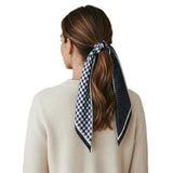 Twirl & Tie Scarf - Gingham Black