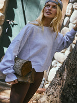 FP Movement Intercept Pullover SS - White Heather Grey