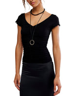Free People Intimately FP Little Extra Tee - Black