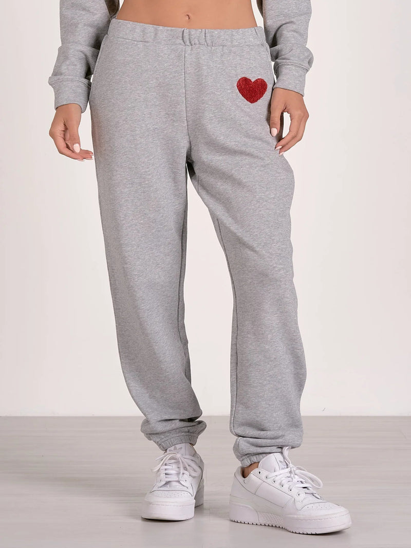 Elan Amour Joggers - Light Grey