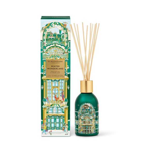 Glasshouse Fragrances Reed Diffuser - Winter Wonderland