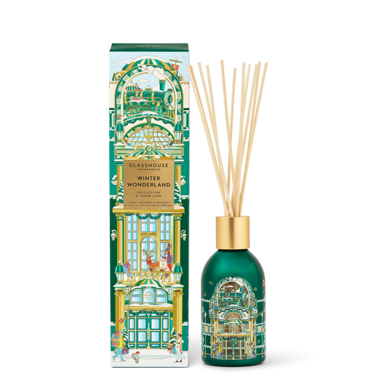 Glasshouse Fragrances Reed Diffuser - Winter Wonderland