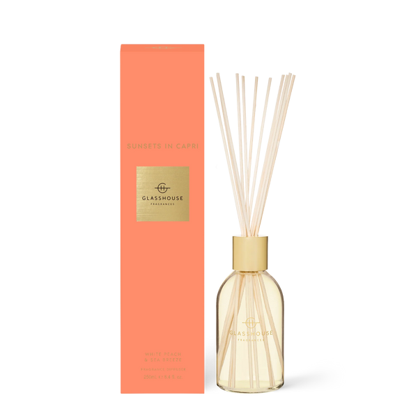 Glasshouse Fragrances 250ml Diffuser - Sunsets In Capri