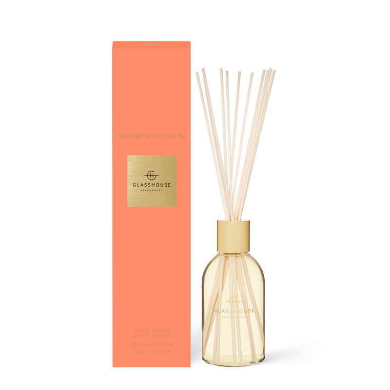 Glasshouse Fragrances 250ml Diffuser - Sunsets In Capri