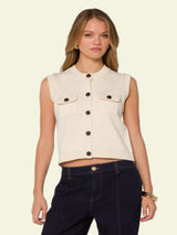 Velvet Heart Gretchen Sweater Knit - Vanilla