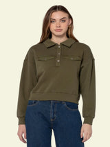 Velvet Heart Hancock Sweatshirt - Olive
