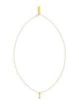 FYB Clear CZ Identity Necklace - Gold