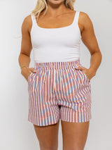 Karlie Stripe Pocket Short