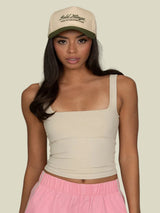 Gold Hinge MotionCloud Square Neck Tank - Birch