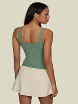 Gold Hinge Striped MotionCloud A-Line Skirt - Birch