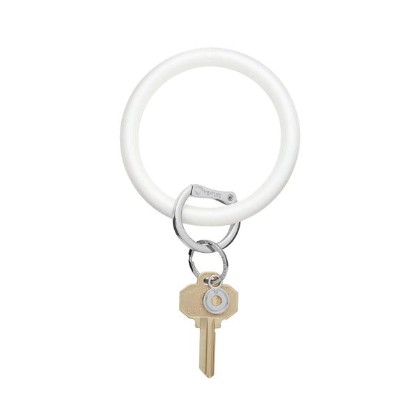 Oventure Big O Key Ring -  Silver Marshmallow Pearlized