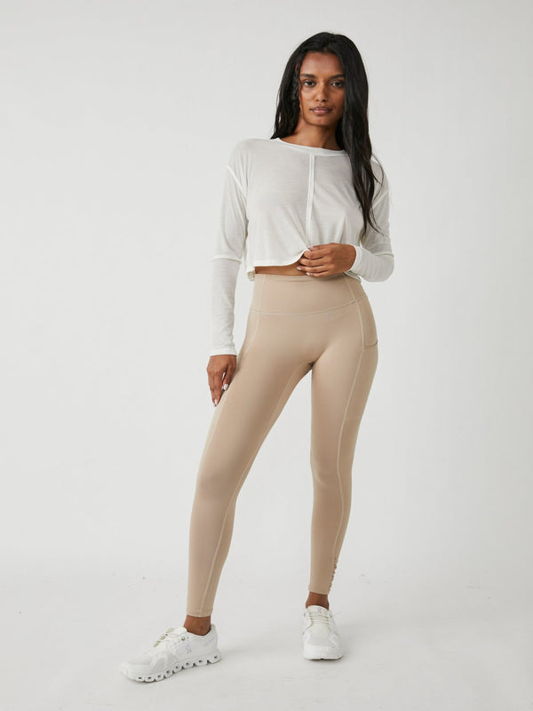 Free People Movement Out Of Your League Leggings - Clay