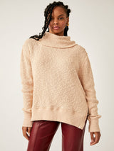 Free People Tommy Turtle Top - Toasted Almond