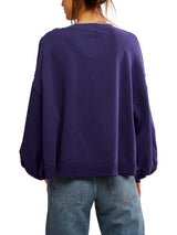 Free People Trish Sweatshirt - Eclipse