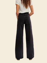 Free People Libre Wide Leg Pants- Cafe Noir