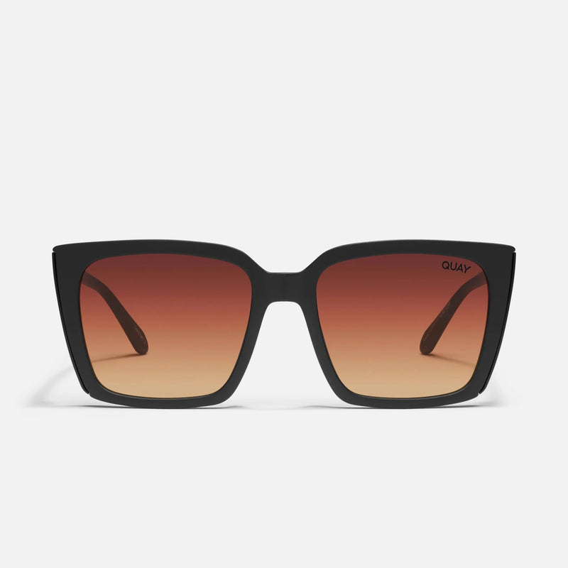 Quay Front Cover Sunglasses - Matte Black