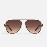 Quay High Key Twist Sunglasses - Brown