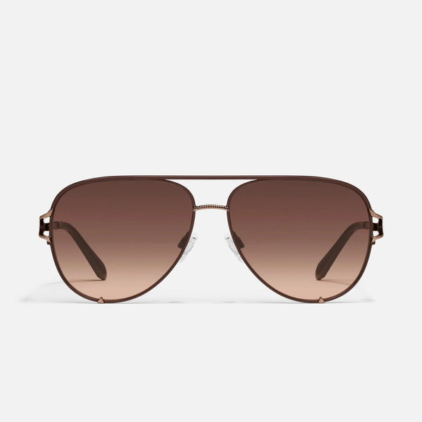 Quay High Key Twist Sunglasses - Brown