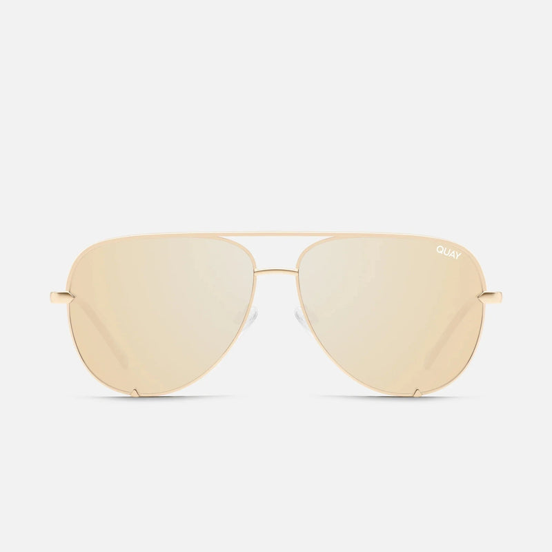 Quay High Key Sunglasses - Gold