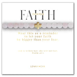 Faith Over Fear Cross Bracelet