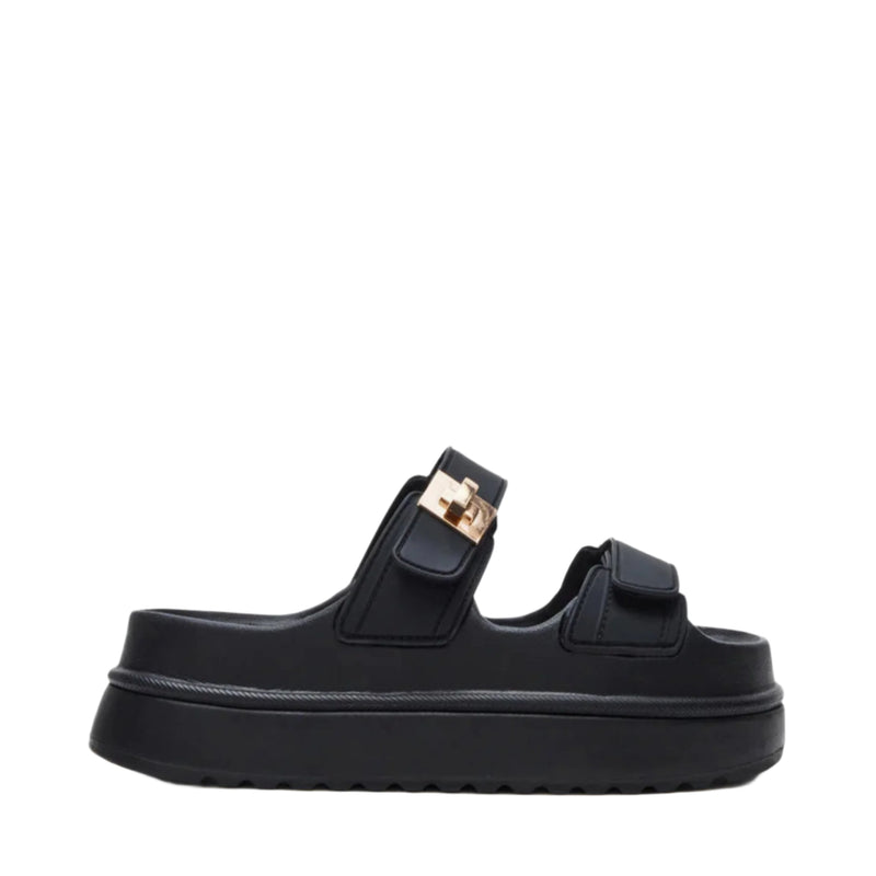 Steve Madden Bigschmona Jelly Platforms - Black