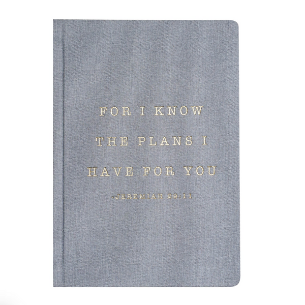 For I Know The Plans I Have For You Fabric Journal
