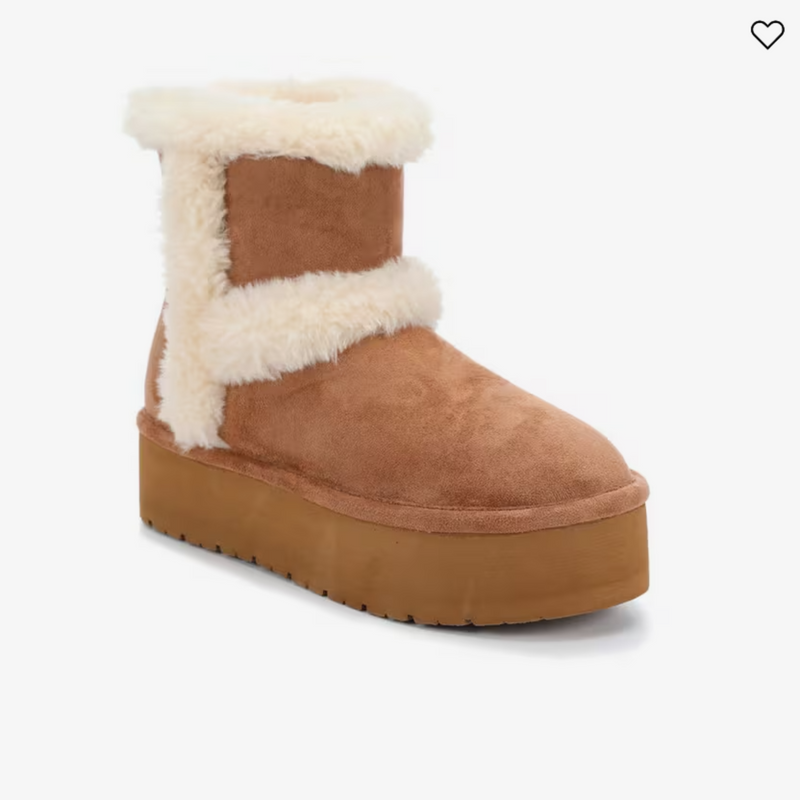 Madden Girl Everettt Fur Boots - Tan