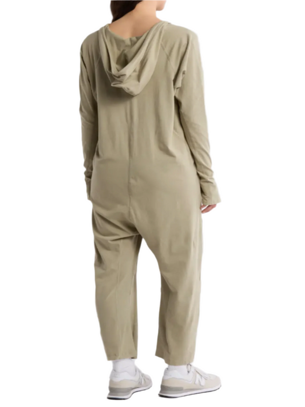 Free People Movement Hot Shot Long Sleeve Onesie - Sage Stone