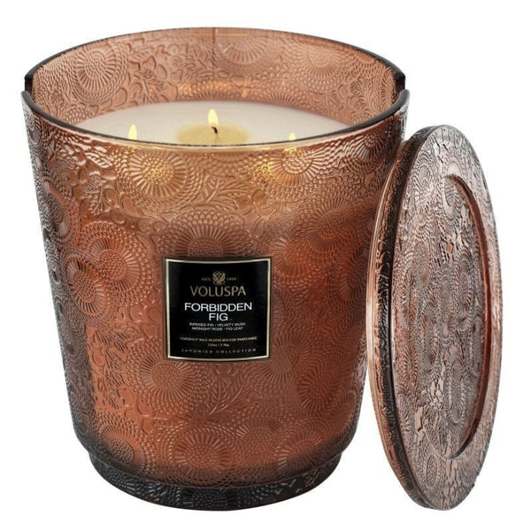 Voluspa Forbidden Fig 5 Wick Hearth Candle